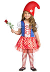 Fun World Toddler Girl'S Li'L Miss Gnome Baby Costume, Multi-Colored, Large Up To 3T