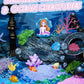 Light-Up Mermaid Terrarium Kit for Girls, DIY Arts & Crafts Gift for Girls Ages 4-6 7 8-12 Year Old, LED Night Light with Remote