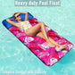 Finduwill Oversized Pool Lounger Floats Adults - 72'' X37'' Xl Fabric Covered Pool Float With Headrest, Ultra-Comfort Pool Float