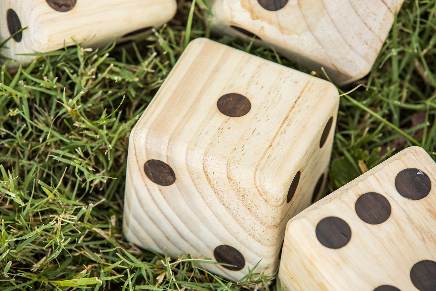 Triumph Sports 35-7335-2 Giant Wooden Lawn Dice Set, Brown, One Size