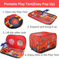 Houzefun Pop Up Tents For Kids, Indoor Playhouse For Toddler With Golf, Dart, Basketball Hoop And Firefighting Playset, Camping