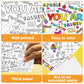 Qyeahkj Giant Coloring Poster For Kids Positive Affirmations Large Coloring Tablecloth Jumbo Diy Inspirational Wall Coloring Dec