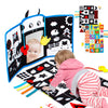 Teytoy Tummy Time Mirror Infant Toys Newborn Toys 0-3 Months Black And White High Contrast Pattern, Tummy Time Mat With Crinkle Paper, Baby Teether For 4 6 9 12 Month Crinkle Sensory Development Toys