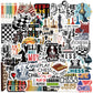 50 Pcs Chess Stickers,Chess Decorations, Funny Game Vinyl Stickers For Laptop,Scrapbook,Water Bottle,Phone,Gifts For Chess Playe