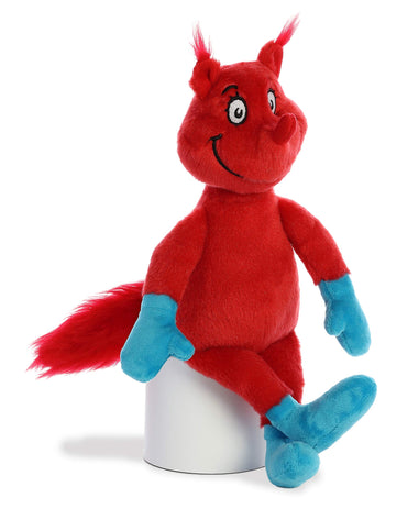 Aurora Whimsical Dr. Seuss Fox In Socks Stuffed Animal - Magical Storytelling - Officially Licensed - Red 12 Inches