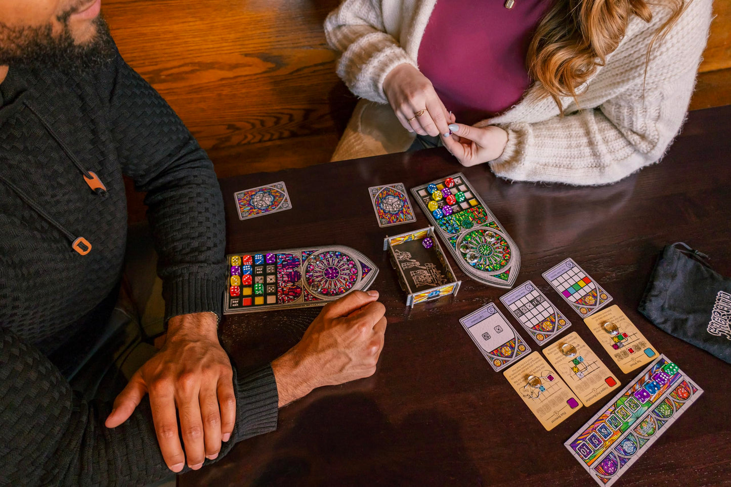 Floodgate Games Sagrada Board Game - Family Dice Drafting Strategy Game, 1-4 Players, Ages 10+, Multi-Color, Model FFG-SA01