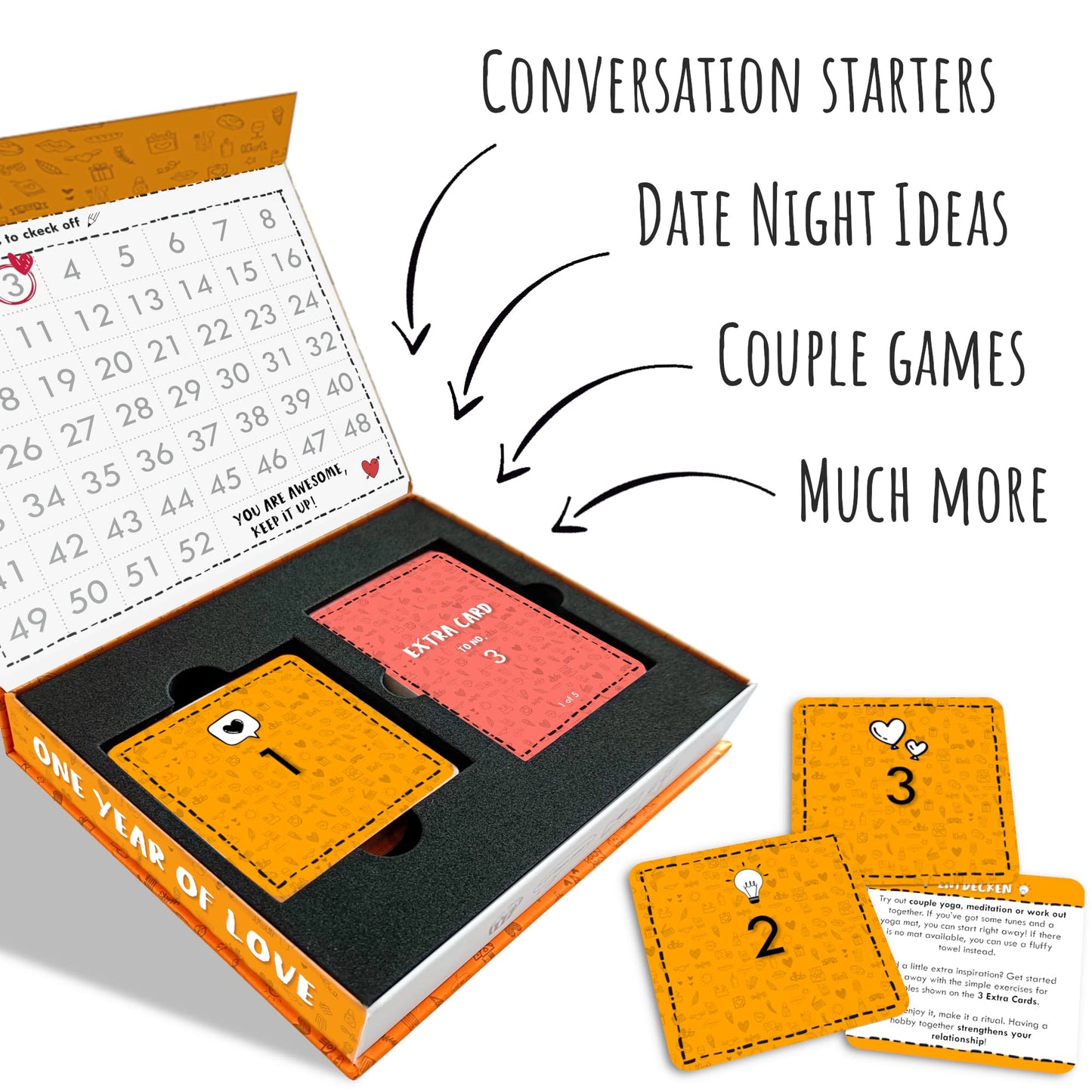 C + C Fr Paare Couples Game With Fun Date Night Ideas - Couple Gifts - Gifts For Him & Gifts For Her - Date Night Cards - Gifts