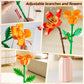 Sawaruita Botanical Building Blocks - Wildflower Bouquet with Vase, Plastic, Model 9094/8856/9095, Perfect for Home & Office Decor