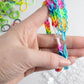 Loom Rubber Bands 4800 pc Refill Kit w 16 Unique Rainbow Colors (300 of Each) & 200 Clips - Works w All Rubber Band Jewelry Loom