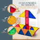 Playmags 100-Piece Magnetic Tiles Building Blocks Set, 3D Magnet Tiles For Kids Boys Girls, Educational Stem Toys For Toddlers…