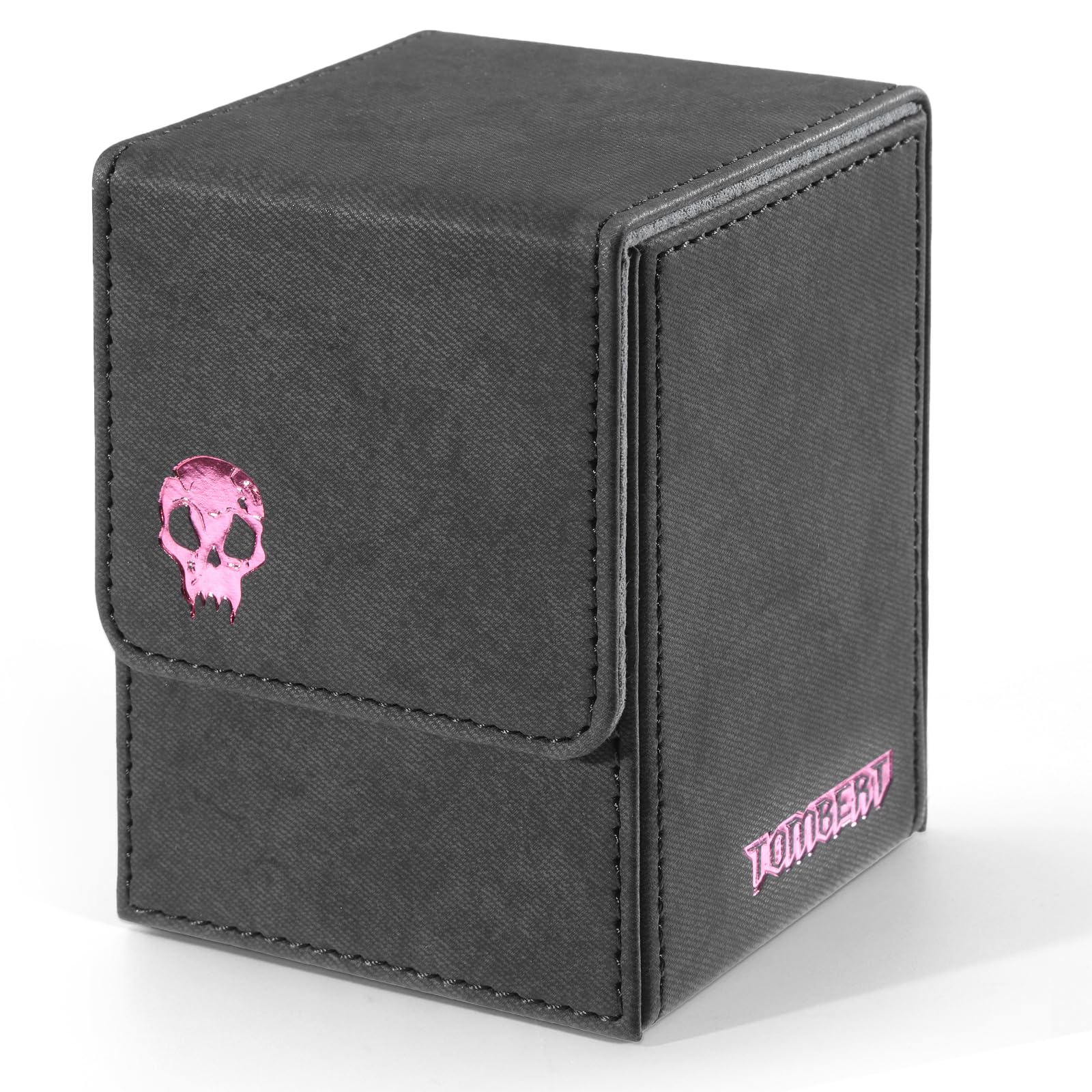 Tombert 150+ Premium Deck Box For Mtg, Ptcg, Large Capacity With 2 Dividers, Fits 150+ Sleeved Cards Tcg Trading Card Games (Pin