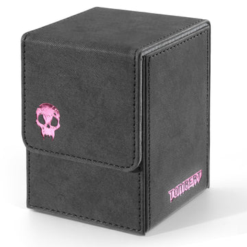 Tombert 150+ Premium Deck Box For Mtg, Ptcg, Large Capacity With 2 Dividers, Fits 150+ Sleeved Cards Tcg Trading Card Games (Pin
