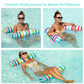 FindUWill 2Pack Inflatable Fabric Pool Floats mature-themeds - XL enhanced Water Floats Swimming Pool Float Floating Floaties Raft for mature-themeds (Light Green and Classic Striped)