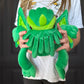 Toy Vault Cthulhu Plush - 12-Inch Stuffed Horror Toy, Green Fabric, Model HP003