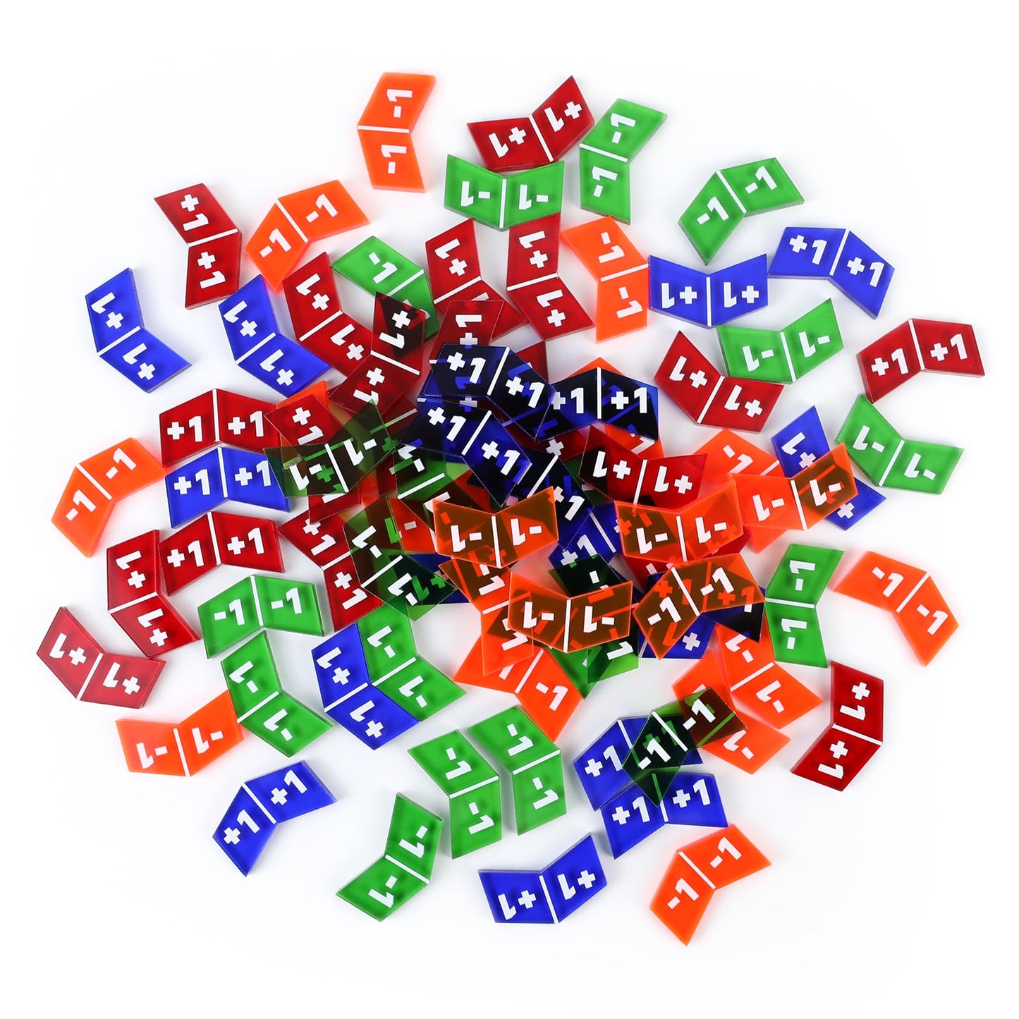 40Pcs Colorful Mtg Life Counter Tokens, Magic Plus 1 Counters Token Creature Stats Or Loyalty Counters For Mtg Ccg Card Gaming A