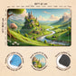 Wizcraft Gaming Paramint Lorcana Green Africa Savannah (Stitched)- Lorcana Playmat - Lorcana Mat, Lorcana Game Mat - Non-Slip Ru