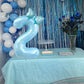 40 Inch Number 9 Balloon With Bow Pink Happy Birthday Jumbo Number Balloon For Girls Daughter Birthday Decorations Party Supplie