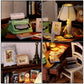 Cuteroom Diy Doll Room Miniature Furniture Wooden House Kit - Wooden Dolls House Kit With Dust Cover & Led Light And Accessories