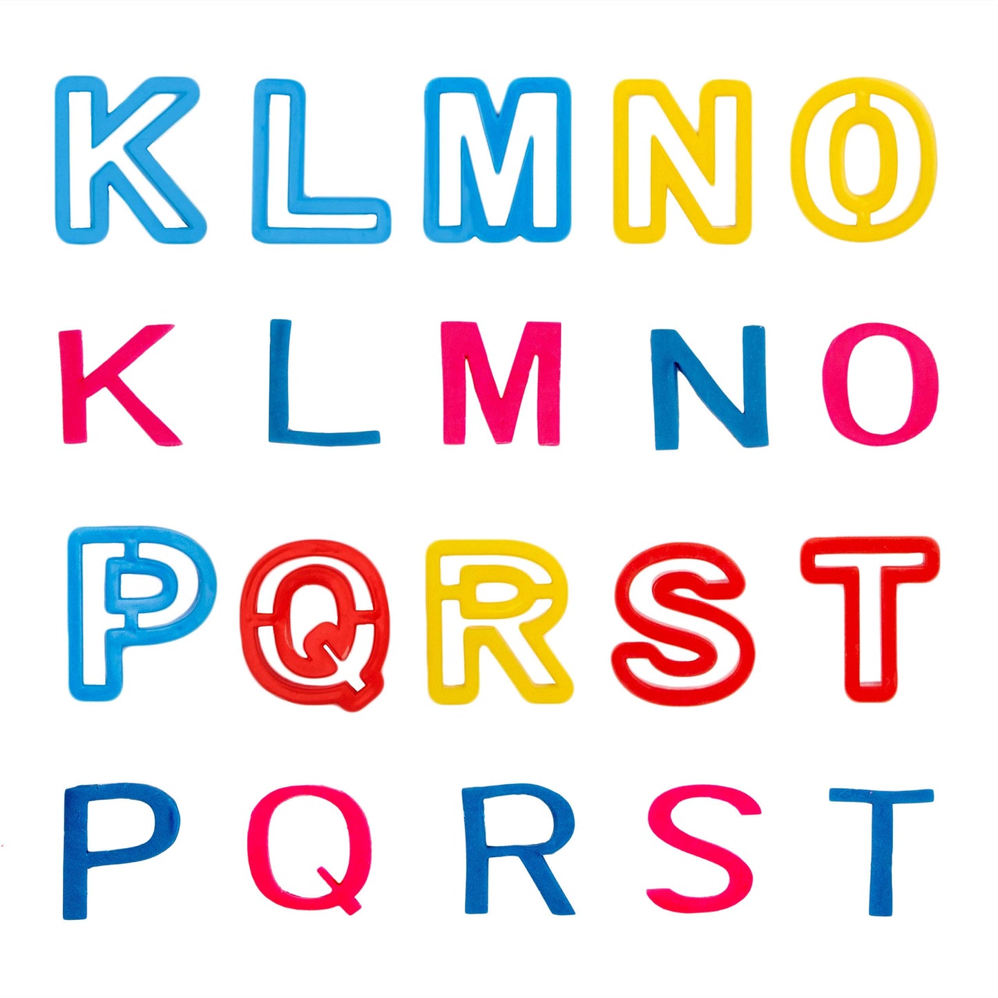 Kiddy Dough 45 Pieces Play Dough Tool Kit: Dough Accessories Set for Kids with Shapes, Numbers, Letters, Cutters, Dough Rollers,