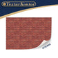3 Sheets Self-Adhesive Wall Cladding for Dollhouse 1:12 Scale (Dark Joints)