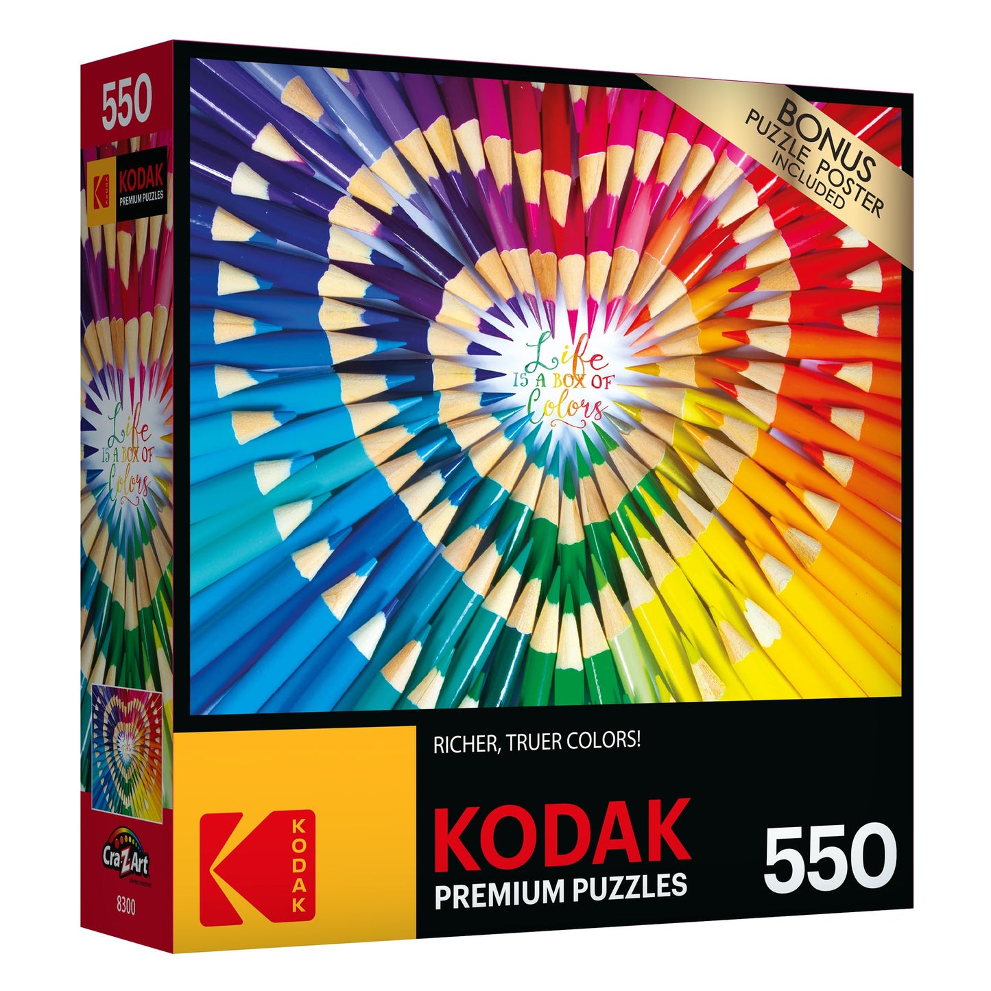 Roseart - Kodak Premium - Life Is A Box Of Colors - 550 Piece Jigsaw Puzzle For Adults