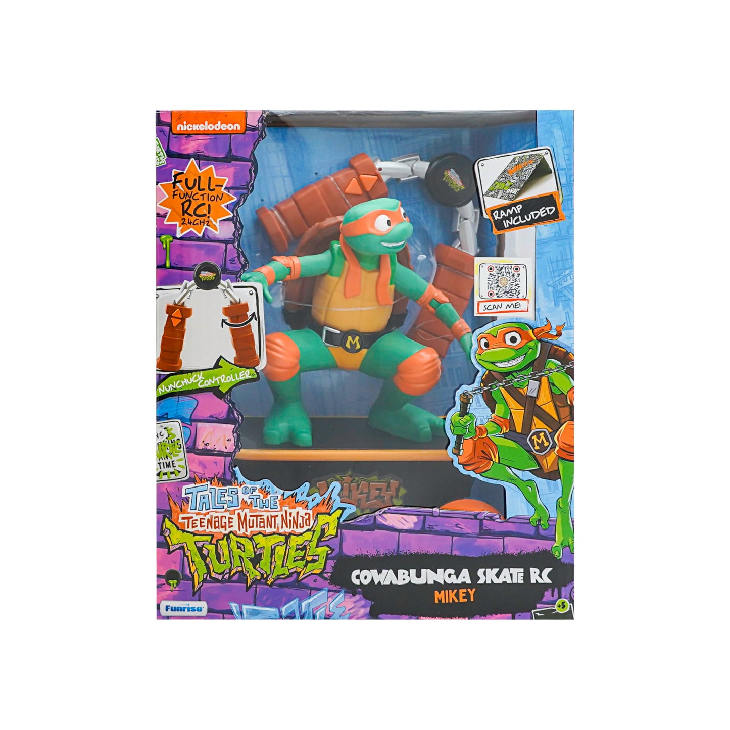 Teenage Mutant Ninja Turtles Mikey Cowabunga Skate Rc - Imitates Real Skate Tricks - Toys And Gifts For Children Ages 5+