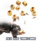 HOPLEX Brass Wheel Hex Hub 5mm(+1mm) and 7mm(+3mm) Extenders Adaptor Set for 1/18 RC Crawler Car TRX4M Upgrade Parts(8PCS)