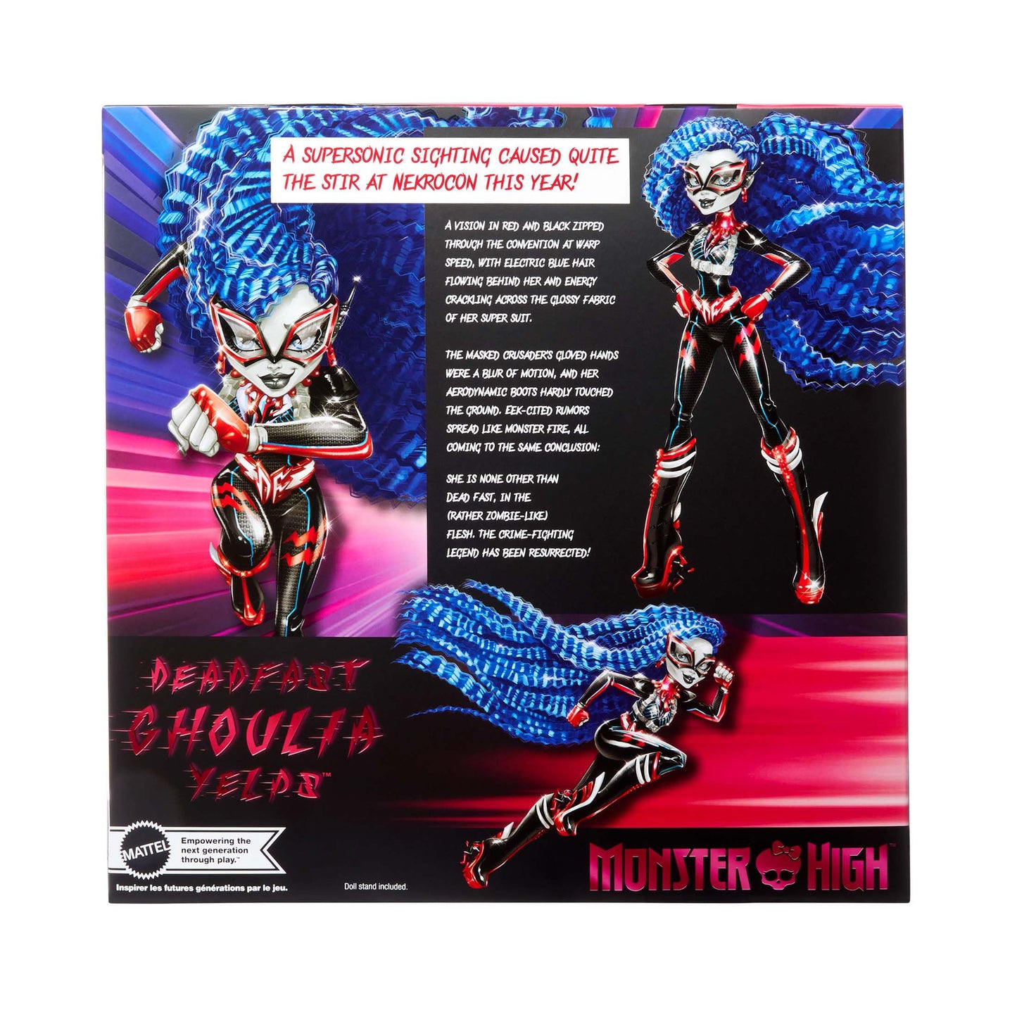 Monster High Deadfast Ghoulia Yelps SDCC 2024 limited availability Doll - Tech Savvy Upgrade with Comic-Con Badge  Mini Figure  and Comic Book