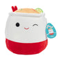 Squishmallows 10-Inch Daley the Ramen Noodles Plush Toy - Soft & Squishy Food Stuffed Animal - Red, Model SQCR04648
