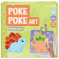 jackinthebox Poke Poke Art - Dinosaurs Theme, Mess-Free Fabric Art and Craft, Flower Pressing Kits, Gift for Kids, Toys for Girl