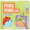 jackinthebox Poke Poke Art - Dinosaurs Theme, Mess-Free Fabric Art and Craft, Flower Pressing Kits, Gift for Kids, Toys for Girl