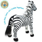 Tigerhart Zebenjo The Zebra - 16 Inch Stuffed Animal Plush