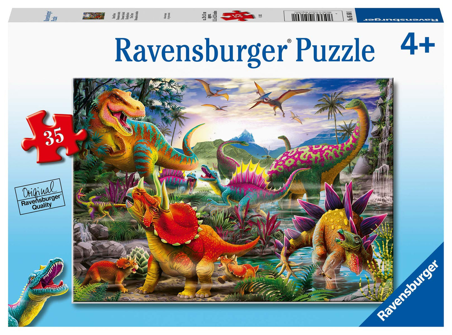 Ravensburger T-Rex Terror - 35 Piece Kids Puzzle | Engaging Dinosaur Theme | Perfect Age Fit for 4-8 Years | Promotes Cognitive Development | FSC Certified