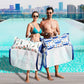 FindUWill 2-Pack Fabric Pool Floats  Inflatable Water Hcks  XL Large Pool Float Lounger Chair for mature-themed