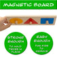 Magnetic Wooden Montessori Knob Puzzle - 3 Jumbo Shapes - Learn Colors & Shape – Baby & Toddler Development Toy