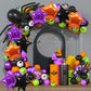 TONIFUL 30Pcs 18 Inch Large Orange Black Purple Star Shape Foil Balloons Big Stars Helium Mylar Ballons for Halloween Birthday W