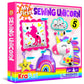 Krafun My First Unicorn Kids Sewing Kit, Beginner Arts & Crafts, Make 5 Cute Projects With Plush Stuffed Animal, Pillow, Mobile, Keyring And Bag, Instructions & Felt For Learn Sewing, Embroidery