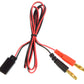 Apex RC Products Futaba Style Receiver Plug -> 4mm Banana Plug Charge Lead - 2 Pack #1420