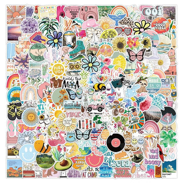 Eoaod Water Bottle Stickers For Kids 200Pcs Cute Stickers For Water Bottles Stickers Aesthetic Laptop Stickers Skateboard Sticke