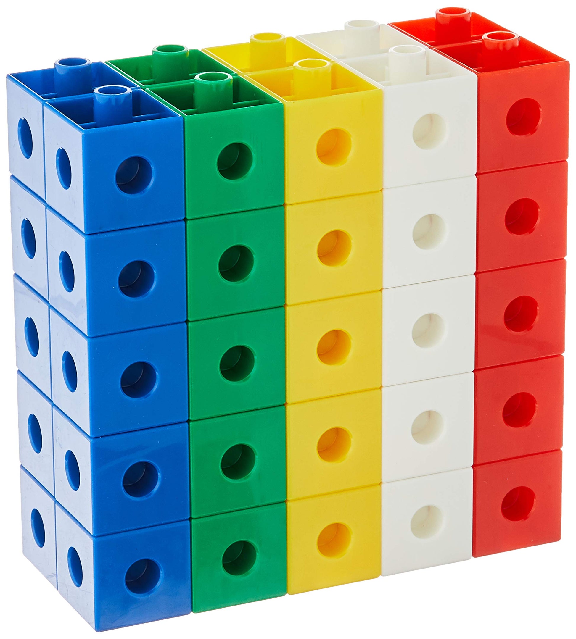 Didax Educational Resources 1-inch 1 Measurement Linking Cubes, 50 pcs, Multi