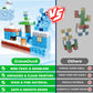 Graceduck Magnetic Blocks - 100Pcs Magnetic Blocks Build Frozen Castle - Magnetic Toys For Montessori Toddler Christmas Birthday Gifts - Stem Sensory Toys For 3 4 5 6 7 8 9 10 Year Old Girls