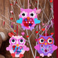 Winlyn 24 Sets Valentine Decorations DIY Heart Owl Ornaments Valentine Craft Kit Valentine Owl Art Sets Hearts Foam Valentine St