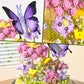JIUTONG Flower Bouquet Building Set, 582 PCS Plastic Mini Building Blocks for Adults, Butterfly Wildflower Bonzai Toys, Model P1111