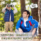 Jutom 25 Pack Binoculars for Kids 6+, Rubber, Red/Yellow/Camo/Green/Blue, with Compass & Neck String, Ideal for Camping & Adventure