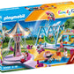 Playmobil Large County Fair Playset, Multicolor, Plastic, 51.5 x 38.5 x 12.5 cm, Model 70558