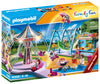 Playmobil Large County Fair Playset, Multicolor, Plastic, 51.5 x 38.5 x 12.5 cm, Model 70558