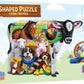 Masterpieces 100 Piece Shaped Jigsaw Puzzle For Kids - Farm Friends - 14''X19''