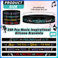 Landical 200 Pcs Music Silicone Bracelets Bulk Rubber Wristband with Inspirational Quote and Piano Notes Music Gifts Musical Eve