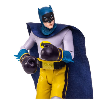 Mcfarlane Toys, Dc Multiverse, 5-Inch Dc Retro Batman Boxing Action Figure With Action Word Bubbles, Collectible Dc Retro 1960'S