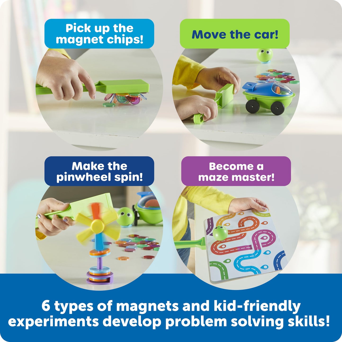 Learning Resources STEM Explorers Magnetworks  Magnetic Science Set  Physics Experiment Toys for Kids  Kindergarten and Preschool Classroom  Force and Motion Kit for Boys and Girls  Ages 5 and Up